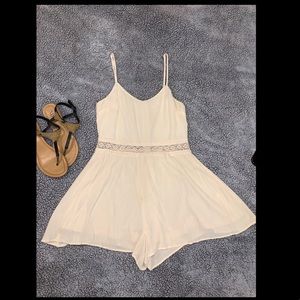 Beige Summer Romper.